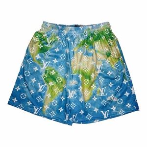 Asylum Louis Vuitton Monogram Print Men's Shorts